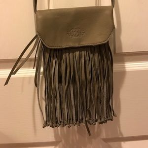 Leather cross body bag